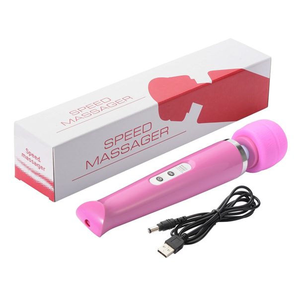 61DPHd1yMhL. SL1200  1 600x600 - Magic Wand Massager růžový USB │ Vibrační masážní hlavice