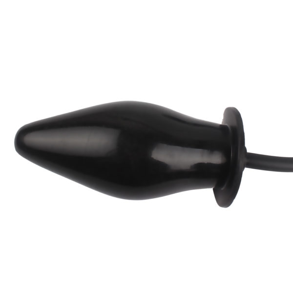 Inflatable butt plug, nafukovací anální kolík černý