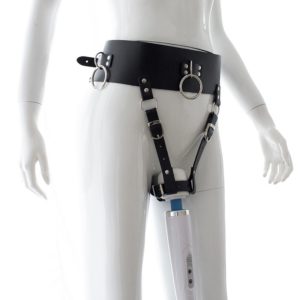 Koženkový opasek pro vynucený orgasmus1 300x300 - Personal magic wand massager USB L-wand | vibrační masážní hlavice