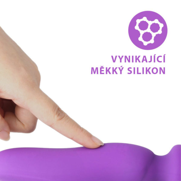xuanai wand massager11 600x600 - Vyhřívaný magic wand massager XUANAI fialový │ Vibrační masážní hlavice, USB