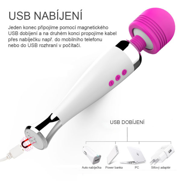 YAFEI wand massager USB │ Masážní hlavice
