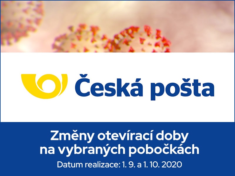 covid posta 1 - Česká pošta upravuje otevírací dobu poboček od 1. 9. 2020