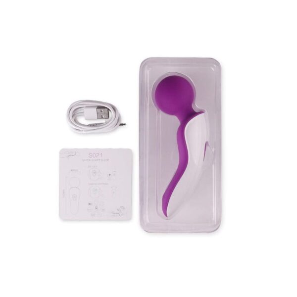 EVE magic wand massager fialovy 01 600x600 - EVE wand massager │ Masážní hlavice fialová USB