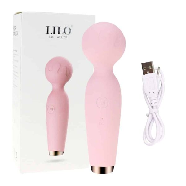Lilo magic wand massager 6 min 600x600 - LILO Personal vibrator massager │ Masážní hlavice růžová